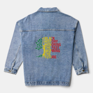 African Roots Black History Maand verleden en toek Denim Jacket
