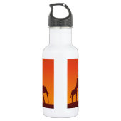 African Safari Silhouette - Liberty Bottle Waterfles (Achterkant)