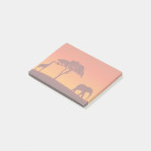 African Safari Silhouette - Post-it® notes (Schuin)