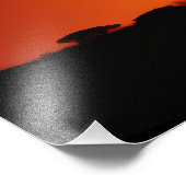 African Safari Sunset Foto Afdruk (Hoek)