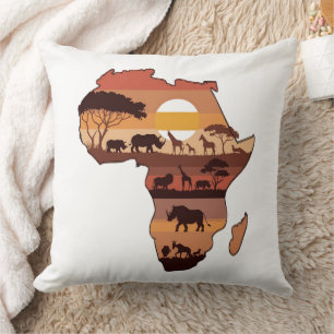 African Safari Sunset Kussen