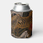 African Safari: Zebra  ontwerp Blikjeskoeler (Blikje Achterkant)