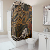 African Safari: Zebra ontwerp Douchegordijn (In situ)