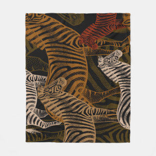 African Safari: Zebra ontwerp Fleece Deken