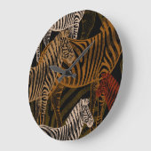 African Safari: Zebra ontwerp Grote Klok (Hoek)