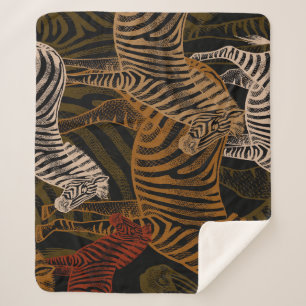 African Safari: Zebra ontwerp Sherpa Deken