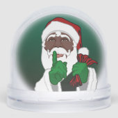 African Santa Snow Globe Custom Christmas Gifts (Avant)