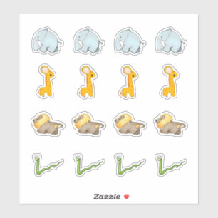 African Savanna Collectie Kiss-Cut Stickers