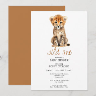 African Savannah Wild Een Baby shower Uitnodiging