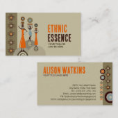 African Soul - art deco compositie Visitekaartje (Voorkant / Achterkant)