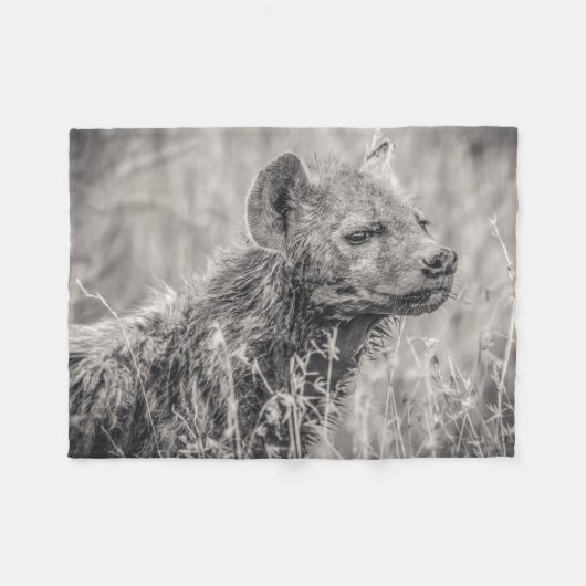 African Spotted Hyena Fleece Deken (Voorkant (Horizontaal))