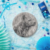 African Spotted Hyena Papieren Bordje (Feest)