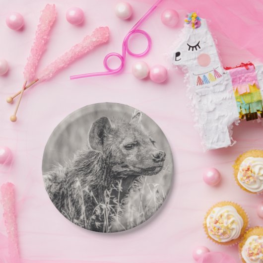 African Spotted Hyena Papieren Bordje (Feest)
