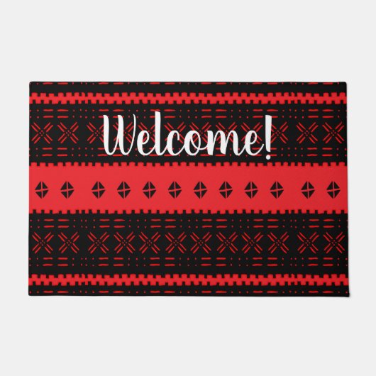African Style Pattern Personalized Deurmat (Voorkant)