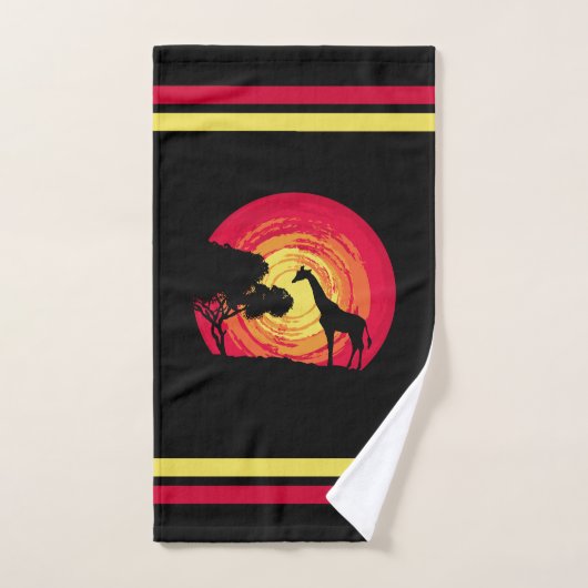 African sunset (Serviette à main)