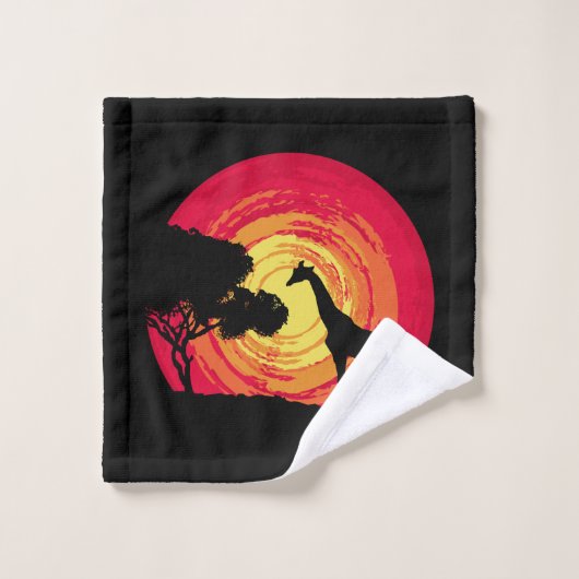 African sunset (Gant de toilette)