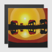 African Sunset Elephants (Voorkant / Achterkant)