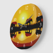 African Sunset Elephants  Grote Klok (Hoek)