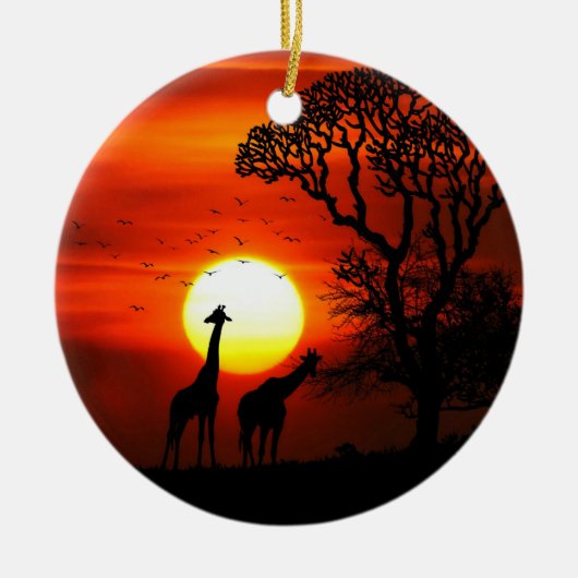 African Sunset Ornament (Voorkant)