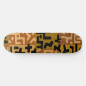 African Tribal BaKuba Skateboard (Horizontaal)