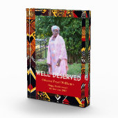 African Tribal Patchwork Black Mom Retirement Gift Fotoblokken (Rechts)