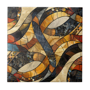 African Tribal Pattern Ceramic Tegel Tegeltje