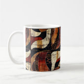 African Tribal Pattern Coffee Mok (Links)