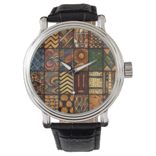 African Tribal Pattern Watch Horloge
