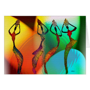 African Vase Confetti Celebration