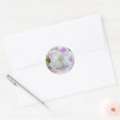 African Violet Blossom Ronde Sticker (Envelop)