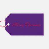African Violet Christmas Gift Label Cadeaulabel (Achterkant Horizontaal)