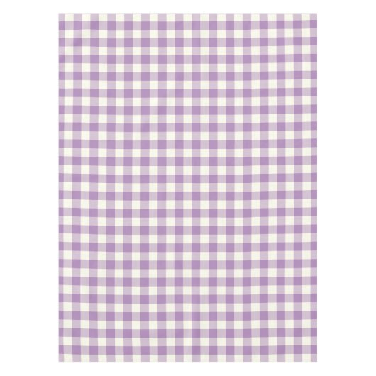 African Violet Gingham Pattern Check Tablecloth Tafelkleed (Voorkant)