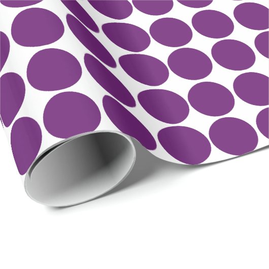 African Violet Safari Dot Cadeaupapier (Rol Hoek)