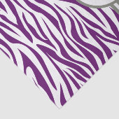 African Violet Safari Zebra met monogram Tissuepapier (Detail)