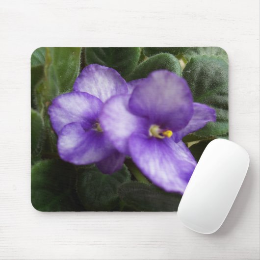 African Violets Mousepad Muismat (Met muis)