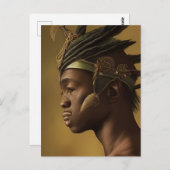 African Warrior Briefkaart (Voorkant / Achterkant)
