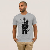 African Warrior on Elephant T-shirt (Voorkant volledig)