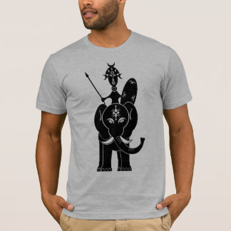 African Warrior on Elephant T-shirt