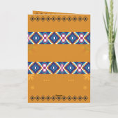 African Wedding Invitation | Gold & Kente Pattern (Achterkant)