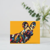 African Wild Dog Briefkaart (Staand voorkant)