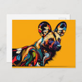 African Wild Dog Briefkaart (Voorkant / Achterkant)