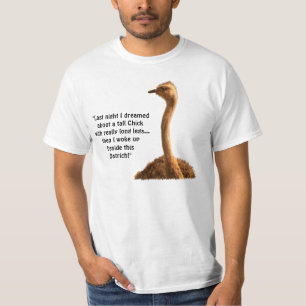 African Wildlife Struisvogel Grappig Joke T-shirt