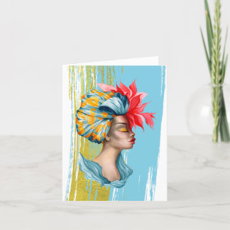 African Woman All Occasion Note Card Bedankkaart