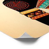 African Woman Carrying Pot Tribal Art Poster (Hoek)