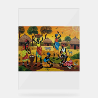 African women at work Throw Cushion