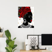 African Women Poster Kunst (Thuiskantoor)