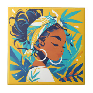 African Women Tile Tegeltje