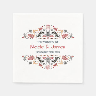 Africana   Ankara Kente gepersonaliseerde bruiloft Servet