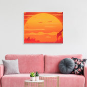 Africana Canvas Afdruk (Insitu (Woonkamer))