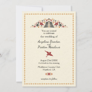 Africana Modern Africa Design Bruiloft Kaart